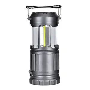 Collapsible Outdoor Portable Folding COB Camping Lantern light with Magnetic Base and Hook