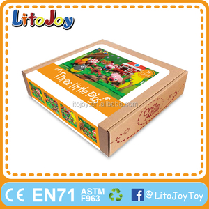 LitoJoy 24 colores arcilla ultraligero cuadro de historia-3 cerditos - Product Image 1