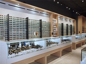 Conception de <span class=keywords><strong>comptoir</strong></span> de magasin de montres en rendu 3D, vitrine de montres, conception de <span class=keywords><strong>comptoir</strong></span> de vente au détail pour l'affichage de bijoux et de montres-bracelets - Product Image 3