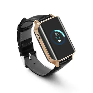 Hartslag Smart Watch Touchscreen Gps 2G Gsm Ouderen Smartphone Horloge Tweeweg Communicatie Positionering A16