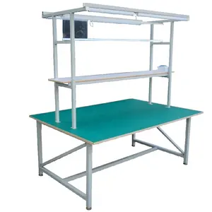 Mesa <span class=keywords><strong>de</strong></span> Trabajo para Línea <span class=keywords><strong>de</strong></span> Producción, Consola <span class=keywords><strong>de</strong></span> <span class=keywords><strong>Mantenimiento</strong></span> Informático, Estación <span class=keywords><strong>de</strong></span> Inspección <span class=keywords><strong>de</strong></span> Paquetes, Banco <span class=keywords><strong>de</strong></span> Trabajo Antiestático - Product Image 1