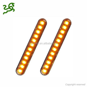 Feux de Stop arrière d'eau flottants pour motos, 1 paire, 12 feux de clignotants à <span class=keywords><strong>LED</strong></span>, bande 3528SMD, <span class=keywords><strong>plaque</strong></span> d'<span class=keywords><strong>immatriculation</strong></span>, clignotant, signalisation - Product Image 1