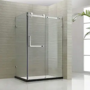 Australia and New zealand standard glass sliding shower enclosure