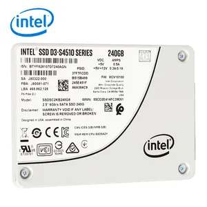 INTEL SSD S4510 سلسلة (480 جيجا ، 2.5in ساتا 6 جيجابايت/ثانية ، 3D2 ، TLC)