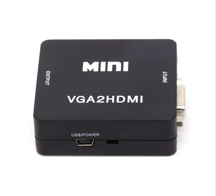 ราคาถูก1080จุดมินิ VGA2HDMI VGA เพื่อแปลง HDMI Vga เพื่อ Hdmi อะแดปเตอร์
