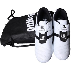 <span class=keywords><strong>Chaussures</strong></span> de Taekwondo en simili cuir blanc, noir, semelle en caoutchouc, livraison gratuite pour échantillons, nouveau - Product Image 2