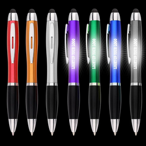 OEM DIY luz <span class=keywords><strong>Led</strong></span> regalo suave pantalla táctil bolígrafo personalizado de plástico barato Active promoción bola pluma con logotipo - Product Image 3