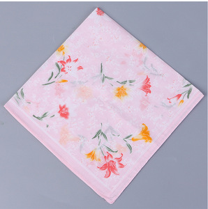 <span class=keywords><strong>Mouchoir</strong></span> avec <span class=keywords><strong>tissu</strong></span> 100% coton à motif floral, pour femmes, tenue élégante - Product Image 3