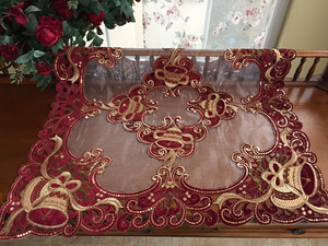 Mantel Navideño con Bordado Estilo Medio <span class=keywords><strong>Oriente</strong></span> - Product Image 3