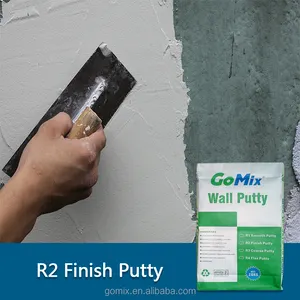 Fácil de aplicar crackless r2 f inish parede de massinha