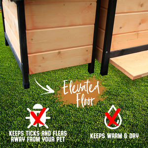 Nhà Sản Xuất Sang Trọng Lớn Ngoài Trời Sân Sau Bằng Gỗ Không Thấm Nước <span class=keywords><strong>Dog</strong></span> House Pet Cage <span class=keywords><strong>Kennel</strong></span> - Product Image 5