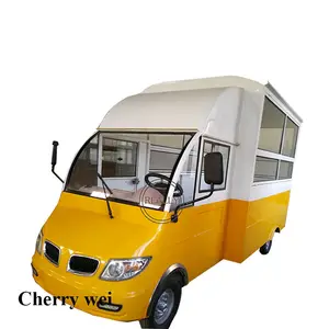 OEM 350*170*210cm 4 wheels motorcycle food cart electric food cart truck tuk tuk