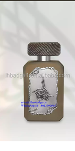 Pegatina personalizada de botella de perfume con logo de metal excelente - Product Image 2