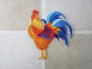 Tùy chỉnh thêu đính thêu gà vá cho quần áo - Product Image 4