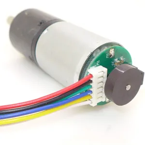 12v 24mm 24GP370 variable speed planetary encoder gear motor