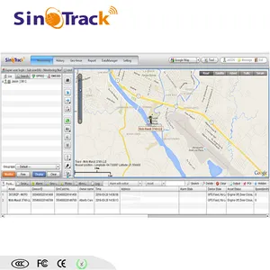 Software de gestión de flota de gps sms gprs alarma de coche sistema de seguimiento de vehículos