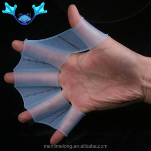 1 par de mano silicona <span class=keywords><strong>aletas</strong></span> rápido dedo paleta piscina herramienta - Product Image 4