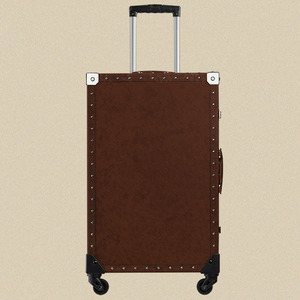 Luxury Vintage Business Trolley Suitcase Rolling <strong>Travel</strong> Leather Box Luggage - Product Image 3