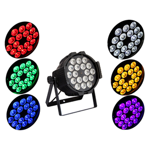 Precio de Fábrica Mini Foco LED Par Can 6 en 1 RGBWA UV de 18x18W de Alta Intensidad con Variedad de Colores para Escenarios, Hoteles, Bares, Bodas y DJ - Product Image 3