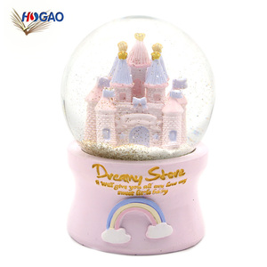 OEM al por mayor artículos <span class=keywords><strong>de</strong></span> decoración del hogar agua <span class=keywords><strong>de</strong></span> la resina glitterdome azul polyresin <span class=keywords><strong>Castillo</strong></span> globo <span class=keywords><strong>de</strong></span> nieve - Product Image 2
