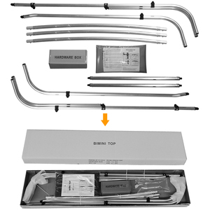 Toldo para Barco NHCX Marine de Fácil Instalación, Toldo Bimini de 3 Arcos para Barco - Product Image 4