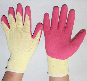 Mais cheap 10g dobra algodao coated industrial latex gloves luvas de seguranca luvas de trabalho - Product Image 6