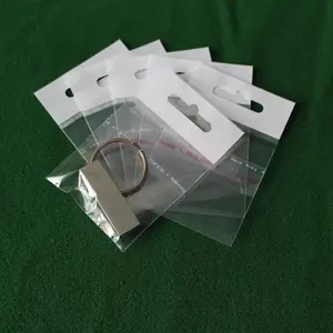 resealable polypropylene bags,header poly bag with hang hole for keychain