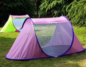 屋外旅行キャンプテントポップアップテンテ防水蚊帳ボート型テント
