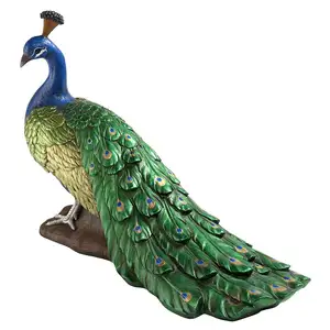 Tượng Nhựa Peacock Bức Tượng Vườn Chim Trang Trí Ngoài Trời