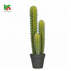 <span class=keywords><strong>Vendita</strong></span> Calda: Pianta di Cactus Artificiale in Spugna da 50cm con 3 Steli - Product Image 3