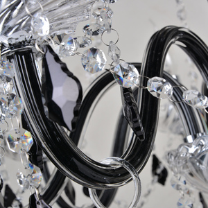 Modern European Crystal Chandelier K9 Glass Prisms E12 Remote Control Adjustable Height for Luxury Living/<strong>Dining</strong> Room <strong>Lighting</strong> - Product Image 6