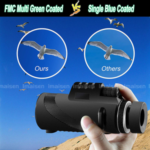 عدسة أحادية العين 40x60 80x x x BAK4 Prism FMC ذات قوة عالية منظار مقاوم للماء مع تلسكوب أو ثلاثي القوائم أخضر - Product Image 4