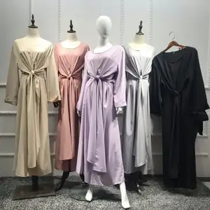 2019 new stylish high quality soft crepe women abaya in dubai