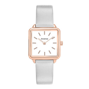 Montres carrées pour femmes <span class=keywords><strong>Ananke</strong></span>, bracelet en cuir, montre à quartz, montre-bracelet tendance, montres habillées pour femmes, Reloj Mujer - Product Image 6