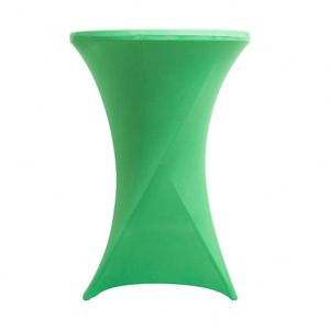 Cao thanh đàn hồi Spandex Khăn trải bàn đám cưới màu đen Cocktail bìa cao cấp Khăn trải bàn - Product Image 4