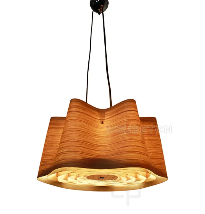 Moderne L'amitié Base Titulaire Cuisine Plafond Projection Suspension Éclairage D'hôtel Lustre Luminaire Suspendu En Bois Pendentif Lampe