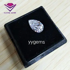 Exklusive Super Weiß EF/VVS Grade Birne Moissanite 2 Karat Diamanten Preis