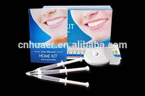 Blanco proveedor smile dientes que blanquean el kit/para blanquear los dientes en casa kit de proveedor