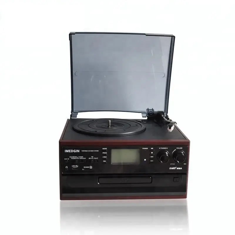 7 in 1 Multi Music System Turntable Record Player Jukebox for Vinyl Records Cassette CD Records