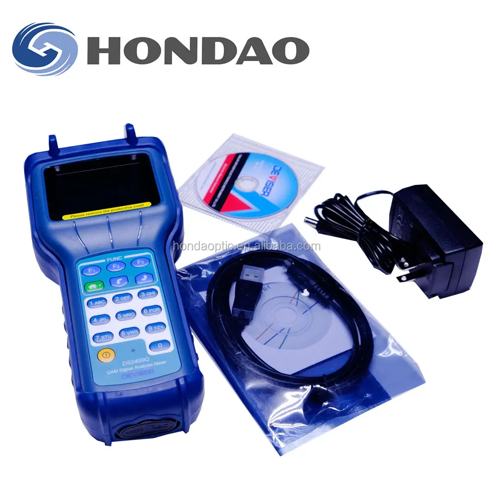 Hondao diviser DS2400Q medidor catv medidor de análisis QAM medidor de nivel de señal análisis de espectro rápido, 5 ~ 1220 MHz