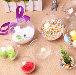 Décoration suspendue, <span class=keywords><strong>boules</strong></span> <span class=keywords><strong>transparentes</strong></span>, bricolage, ornement de Noël, boule en plastique transparente - Product Image 4