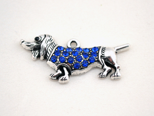 P500156 Yiwu Huilin Jewelry Pendentifs personnalisés en cristal <span class=keywords><strong>multicolore</strong></span> en forme de chien <span class=keywords><strong>teckel</strong></span> - Product Image 5