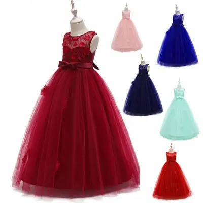 लड़कियों पार्टी बच्चे राजकुमारी बच्चों के कपड़े फीता बुटीक tulle शाम पोशाक पैटर्न के साथ उच्च गुणवत्ता