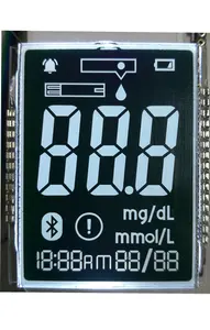 工場10桁7セグメント血糖計用カスタムオプトエレクトロニクス液晶ディスプレイ
