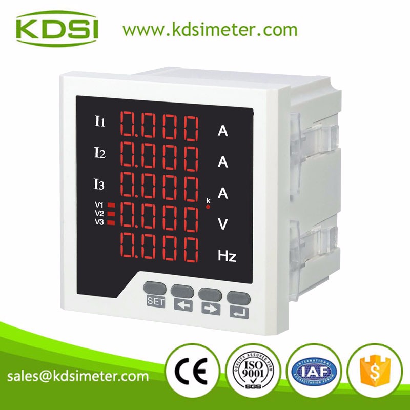 KDSI 3 Фазы Цифровой Амперметр и Вольтметр Частота Комбинированного Метр