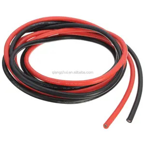 Cable aislado de goma de silicona de alambre resistente al calor ultra flexible 12awg