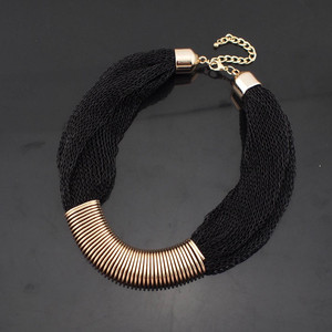 Delle donne Handmade di Fascino Della Collana Del Choker Collari Corda Robusta Catena Dichiarazione Collane Vestiti di Vendita Calda Dei Monili di Disegno - Product Image 4