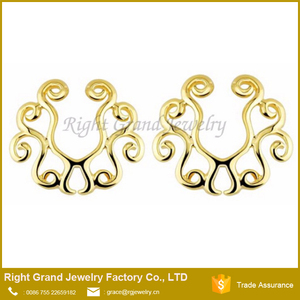 Hot Selling Kerst Custom Made Tepel Ringen Nep Gratis Monster Piercing Tepel Stretching Sieraden - Product Image 4