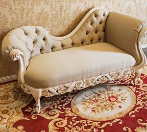 Chaise Longue di Design Vittoriano in Stile Italiano, Poltrona in Tessuto per Soggiorno BF05-151014-<span class=keywords><strong>18</strong></span> - Product Image 1