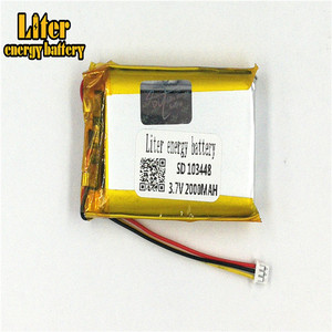 Socket 1.25-3 P 103448 Lithium battery 2000 mah Rechargeable Li Polymer Battery PL LiPo battery with wire - Product Image 2